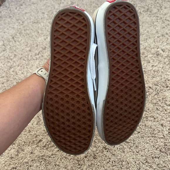 Vans Women's Beige Canvas Sneakers - Picture 5 of 5